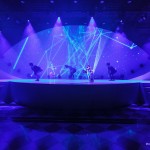 Cocktail Huawei à MWC 2016-aucop-evenement-video-son-eclairage-Cocktail Hawei-eclairage-robot-evenement-eclairage-ecran