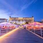 DINER DE GALA SUR LA PLAGE DU CARLTON A CANNES
