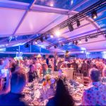 DINER DE GALA SUR LA PLAGE DU CARLTON A CANNES