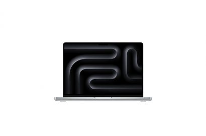 MacBook Pro 14" M5 24 Go ouvert, écran Liquid Retina XDR – ordinateur Apple à louer chez AUCOP