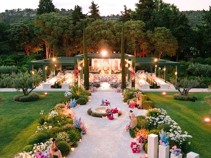 MARIAGE CHATEAU D&rsquo;ESTOUBLON DECORS SUR MESURE